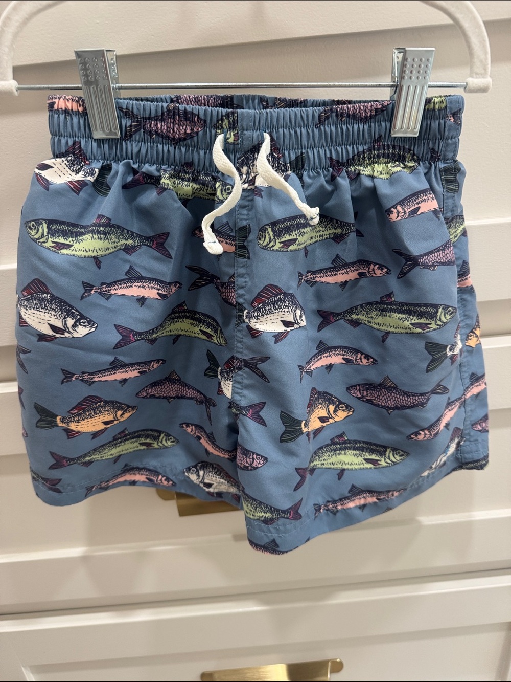 Boys size 8Y Blue Rooster swimsuit. Worn once, like new!